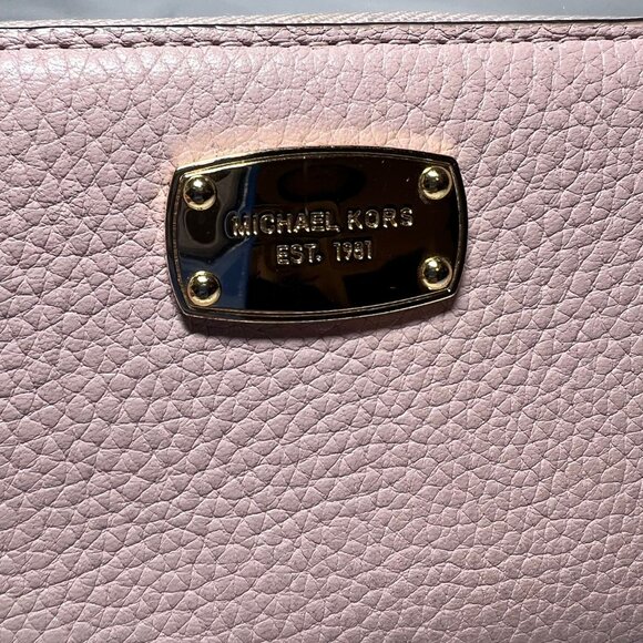 Michael Kors Large Cell Ph. Multi Function Wristlet/Leather-Blush/Pale Pink/Gold - Picture 4 of 14
